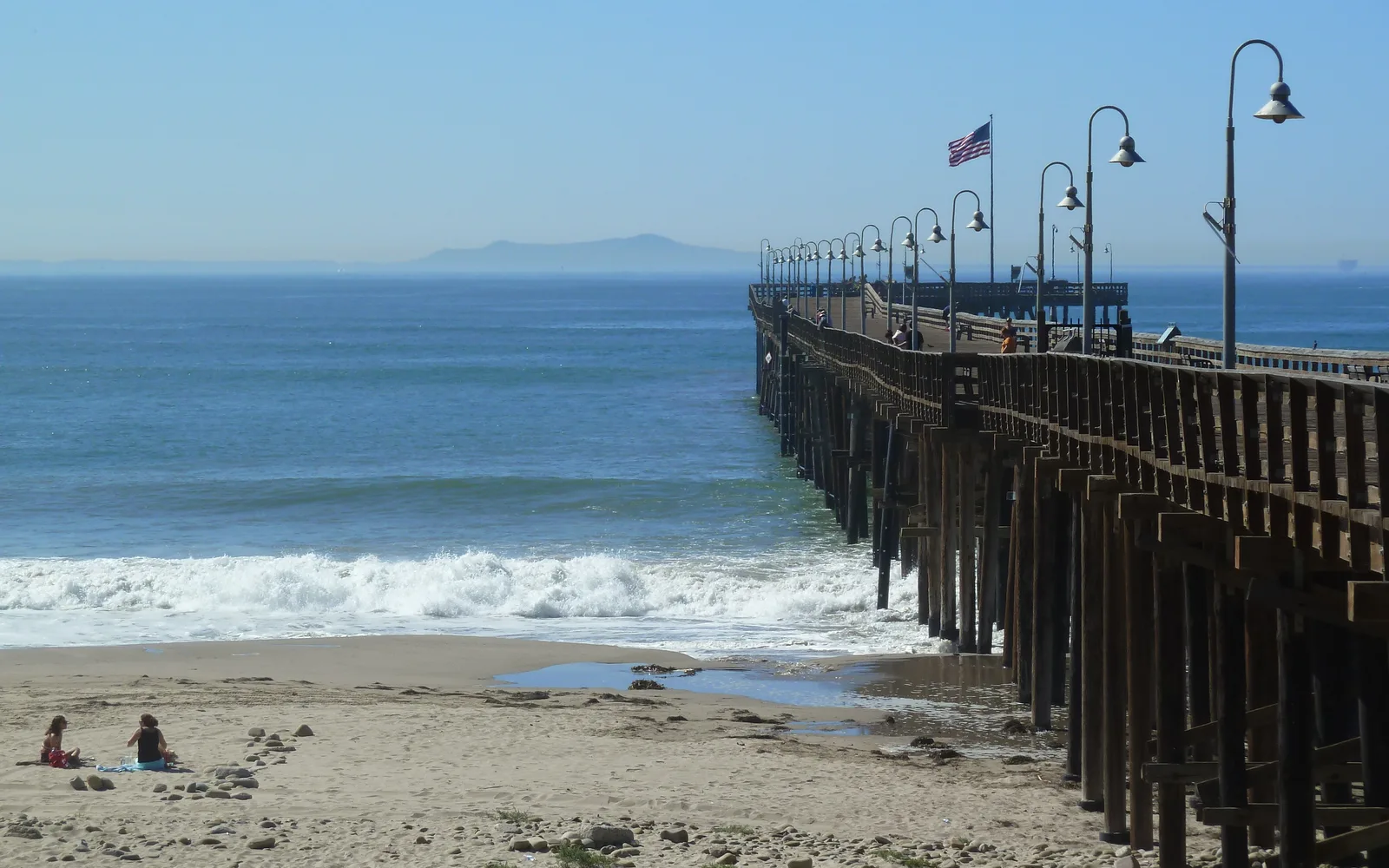 View of Santa Rosa Island, part of Channel Islands, from Ventura, California