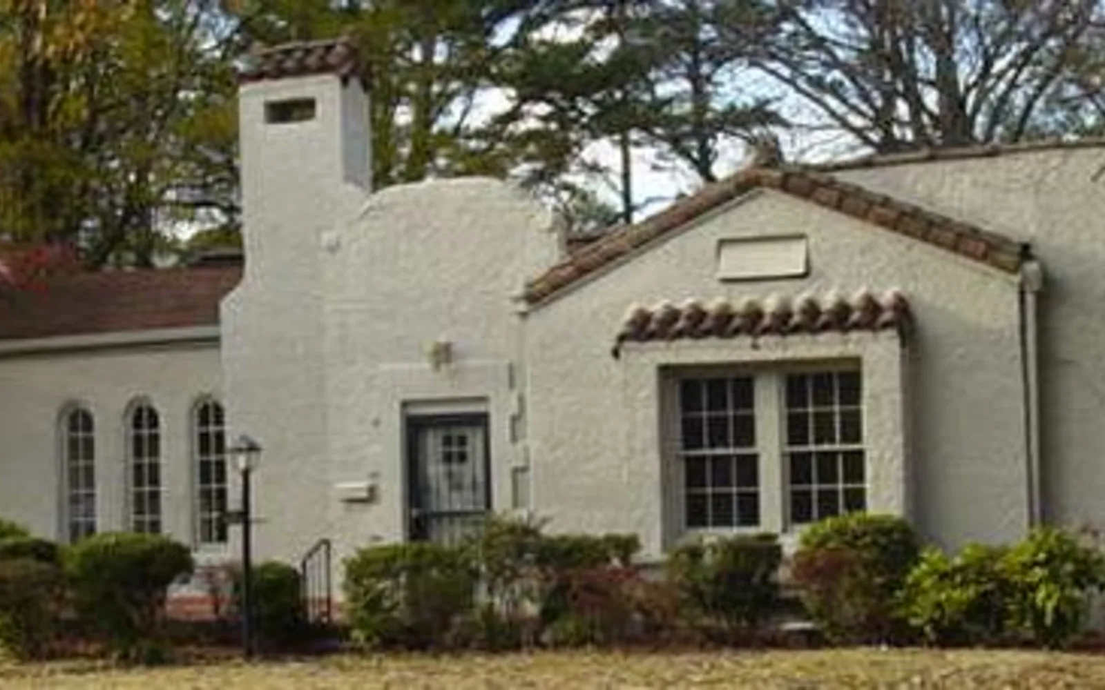 Spanish Colonial Revival style mission architecture typical of California missions